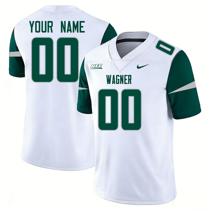 Custom Wagner Seahawks Name And Number Football Jerseys-White
